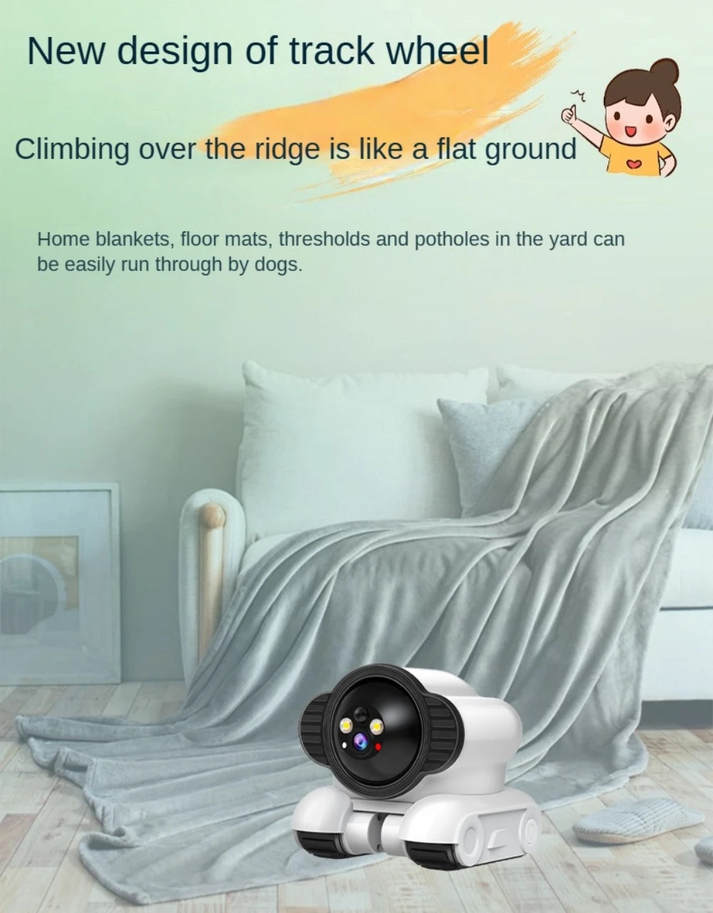 Mobile Dual Lens 4MP PTZ Camera | Wireless IP WIFI Smart Home Security Two-way Audio Surveillance Baby & Pet Monitor