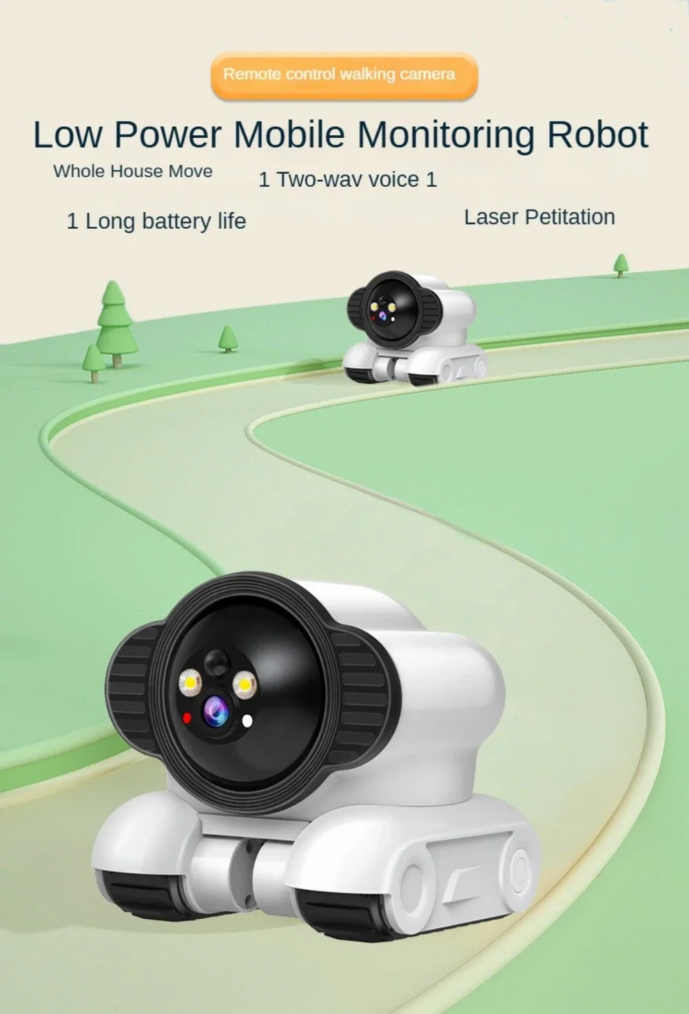 Mobile Dual Lens 4MP PTZ Camera | Wireless IP WIFI Smart Home Security Two-way Audio Surveillance Baby & Pet Monitor