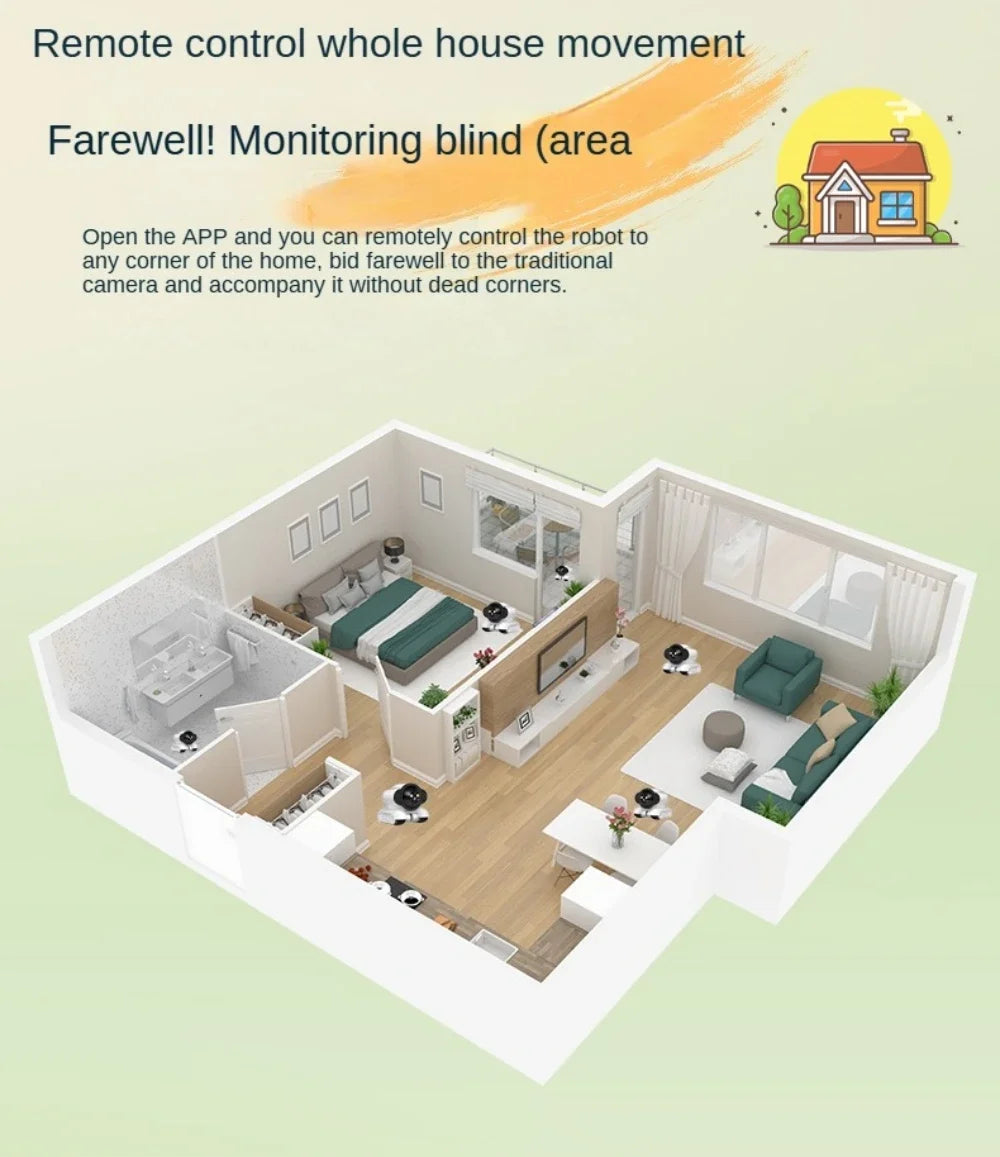 Mobile Dual Lens 4MP PTZ Camera | Wireless IP WIFI Smart Home Security Two-way Audio Surveillance Baby & Pet Monitor