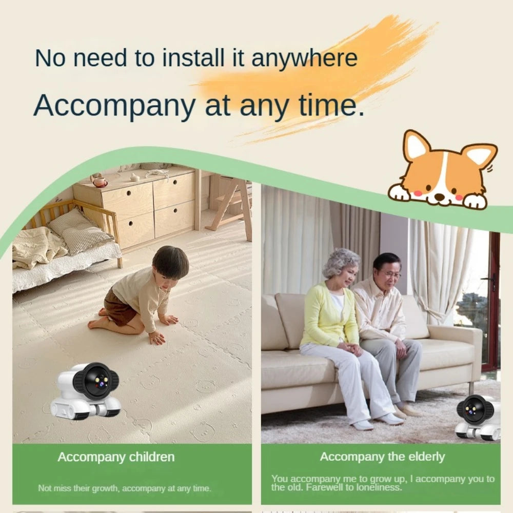 Mobile Dual Lens 4MP PTZ Camera | Wireless IP WIFI Smart Home Security Two-way Audio Surveillance Baby & Pet Monitor