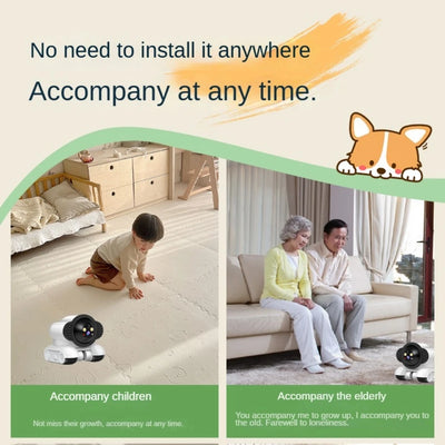 Mobile Dual Lens 4MP PTZ Camera | Wireless IP WIFI Smart Home Security Two-way Audio Surveillance Baby & Pet Monitor